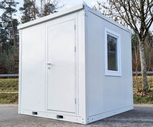 2m Isolierter mobiler Bürocontainer mit Kranösen und Staplerführung 2 Fenster