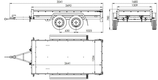 Zweiachsanhänger Garden Trailer 264/2 KIPP